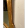 ANTICA SPECCHIERA VASSOIO CORNICE DORATA 1800 SPECCHIO LEGNO FOGLIA ORO DECORO