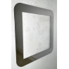 CORNICE VINTAGE METALLO CROMATO ANNI 70 DESIGN 80 X 80 CM SPECCHIO QUADRO STAMPA
