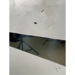 CORNICE VINTAGE METALLO CROMATO ANNI 70 DESIGN 80 X 80 CM SPECCHIO QUADRO STAMPA