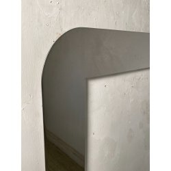 CORNICE VINTAGE METALLO CROMATO ANNI 70 DESIGN 80 X 80 CM SPECCHIO QUADRO STAMPA