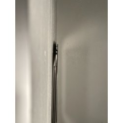 CORNICE VINTAGE METALLO CROMATO ANNI 70 DESIGN 80 X 80 CM SPECCHIO QUADRO STAMPA