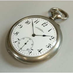 ANTICO OROLOGIO TASCA Longines EFCo Anti-Magnetique anni 60 POCKET WATCH montre