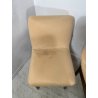 6 SEDIE VINTAGE CHELSEA VITTORIO INTROINI SAPORITI ANNI 60 LEGNO STOFFA BEIGE