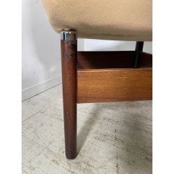 6 SEDIE VINTAGE CHELSEA VITTORIO INTROINI SAPORITI ANNI 60 LEGNO STOFFA BEIGE