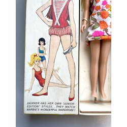 rara BARBIE SKIPPER con SCATOLA by MATTEL 1963 BIONDA little sister 0950 JAPAN