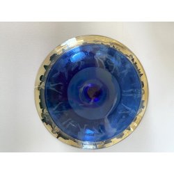 RARO SET 6 COPPE VETRO MURANO Vedar Milano DECORO NEOCLASSICO ANNI '30 ø12,5cm