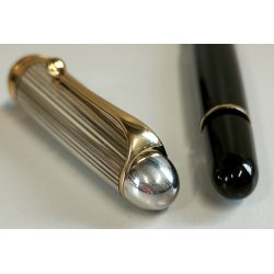 PENNA STILOGRAFICA Aurora 88 BIG Silver Cap 925 FOUNTAIN PEN Nib M oro 14k BOX