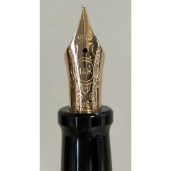 PENNA STILOGRAFICA Aurora 88 BIG Silver Cap 925 FOUNTAIN PEN Nib M oro 14k BOX