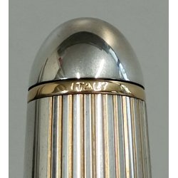PENNA STILOGRAFICA Aurora 88 BIG Silver Cap 925 FOUNTAIN PEN Nib M oro 14k BOX