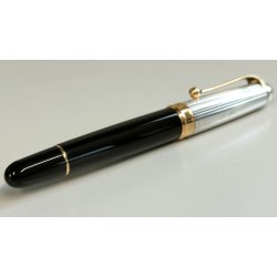 PENNA STILOGRAFICA Aurora 88 BIG Silver Cap 925 FOUNTAIN PEN Nib M oro 14k BOX