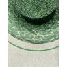 VASO VETRO MURANO Vistosi DESIGN Gae Aulenti SERIE Neverrino MURRINE VERDE '70