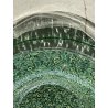 VASO VETRO MURANO Vistosi DESIGN Gae Aulenti SERIE Neverrino MURRINE VERDE '70