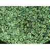 VASO VETRO MURANO Vistosi DESIGN Gae Aulenti SERIE Neverrino MURRINE VERDE '70