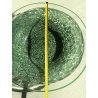VASO VETRO MURANO Vistosi DESIGN Gae Aulenti SERIE Neverrino MURRINE VERDE '70