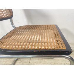 SEDIA Cesca Marcel Breuer ACCIAIO PAGLIA DI VIENNA DESIGN ANNI 50/60 CHAIR