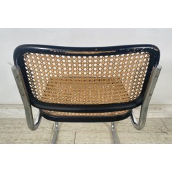 SEDIA Cesca Marcel Breuer ACCIAIO PAGLIA DI VIENNA DESIGN ANNI 50/60 CHAIR