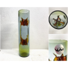 VASO VETRO MURANO DESIGN Toni Zuccheri PER VeArt "Talea" SERIE MEMBRANE  '70s