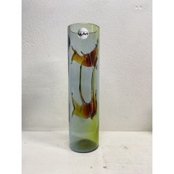 VASO VETRO MURANO DESIGN Toni Zuccheri PER VeArt "Talea" SERIE MEMBRANE  '70s