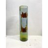 VASO VETRO MURANO DESIGN Toni Zuccheri PER VeArt "Talea" SERIE MEMBRANE  '70s
