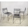 SET 3 SEDIA MOD. Sandow 101 Renè Herbst PER Pallucco ANNI 80  CHAIR CROMATE