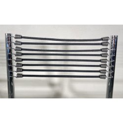 SET 3 SEDIA MOD. Sandow 101 Renè Herbst PER Pallucco ANNI 80  CHAIR CROMATE