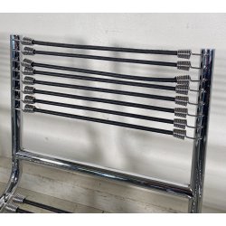 SET 3 SEDIA MOD. Sandow 101 Renè Herbst PER Pallucco ANNI 80  CHAIR CROMATE