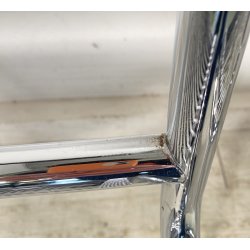 SET 3 SEDIA MOD. Sandow 101 Renè Herbst PER Pallucco ANNI 80  CHAIR CROMATE