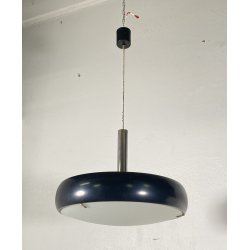 LAMPADARIO DESIGN PENDENTE SOSPENSIONE VETRO ANNI 50 METALLO LAMPADA SOFFITTO