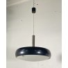 LAMPADARIO DESIGN PENDENTE SOSPENSIONE VETRO ANNI 50 METALLO LAMPADA SOFFITTO