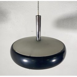 LAMPADARIO DESIGN PENDENTE SOSPENSIONE VETRO ANNI 50 METALLO LAMPADA SOFFITTO