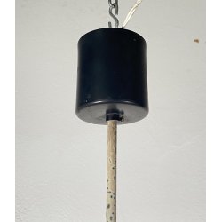 LAMPADARIO DESIGN PENDENTE SOSPENSIONE VETRO ANNI 50 METALLO LAMPADA SOFFITTO
