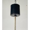 LAMPADARIO DESIGN PENDENTE SOSPENSIONE VETRO ANNI 50 METALLO LAMPADA SOFFITTO