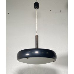 LAMPADARIO DESIGN PENDENTE SOSPENSIONE VETRO ANNI 50 METALLO LAMPADA SOFFITTO