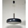 LAMPADARIO DESIGN PENDENTE SOSPENSIONE VETRO ANNI 50 METALLO LAMPADA SOFFITTO