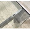 TAVOLINO SALOTTO ANNI 70 ACCIAIO CROMATO VETRO TABLE DESIGN TAVOLO FUMO SALA