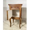 ANTICA COPPIA COMODINO STILE LUIGI XV LEGNO PRIMI 1900 CASSETTO ANTA OTTONE