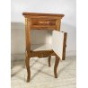 ANTICA COPPIA COMODINO STILE LUIGI XV LEGNO PRIMI 1900 CASSETTO ANTA OTTONE