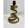 COPPIA LAMPADA TAVOLO VINTAGE DESIGN Luciano Frigerio SPIRALE OTTONE BOUCLE' '70