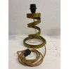 COPPIA LAMPADA TAVOLO VINTAGE DESIGN Luciano Frigerio SPIRALE OTTONE BOUCLE' '70