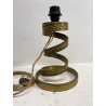 COPPIA LAMPADA TAVOLO VINTAGE DESIGN Luciano Frigerio SPIRALE OTTONE BOUCLE' '70