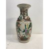 VASO PORCELLANA CINESE FAMILLE VERDE DECORO SCENE BATTAGLIA CANI DI FO XX sec