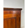 ANTICA CREDENZA SCANTONATA STRETTA LEGNO NOCE EPOCA 800 2 ANTE RIPIANI SERRATURA