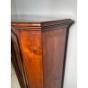 ANTICA CREDENZA SCANTONATA STRETTA LEGNO NOCE EPOCA 800 2 ANTE RIPIANI SERRATURA