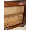 ANTICA CREDENZA SCANTONATA STRETTA LEGNO NOCE EPOCA 800 2 ANTE RIPIANI SERRATURA