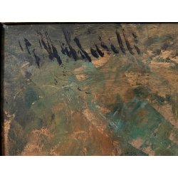 QUADRO DIPINTO OLIO TAVOLA G. Maldarelli RITRATTO ZINGARA DONNA GITANA '900