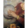 QUADRO DIPINTO OLIO TAVOLA G. Maldarelli RITRATTO ZINGARA DONNA GITANA '900