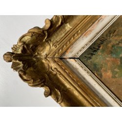 QUADRO DIPINTO OLIO TAVOLA G. Maldarelli RITRATTO ZINGARA DONNA GITANA '900