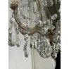 PICCOLO LAMPADARIO LIBERTY MARIA TERESA VETRO MURANO PRIMI 1900 GOCCE GLASS LAMP