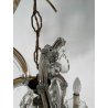 PICCOLO LAMPADARIO LIBERTY MARIA TERESA VETRO MURANO PRIMI 1900 GOCCE GLASS LAMP