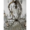 PICCOLO LAMPADARIO LIBERTY MARIA TERESA VETRO MURANO PRIMI 1900 GOCCE GLASS LAMP